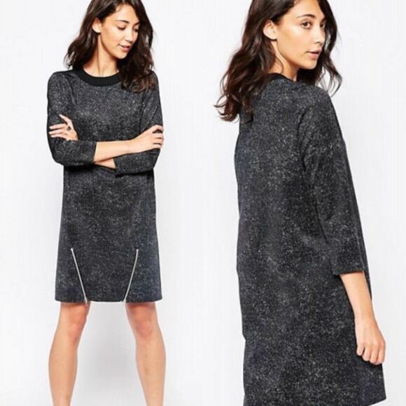 ASOS Vero Moda Eloise 3/4 Side Zip Sweater Dress - Picture 1 of 10
